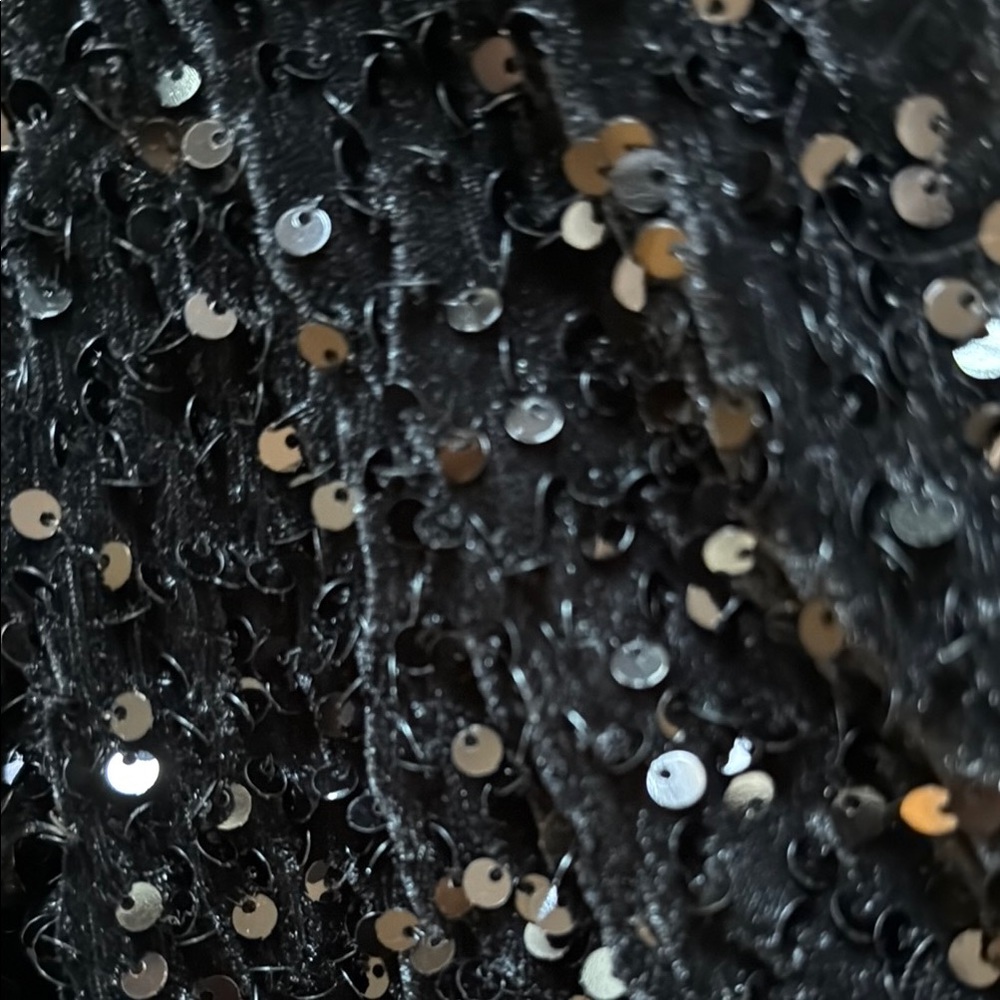 Black Sequin Jumpsuit - Picture 3 of 4